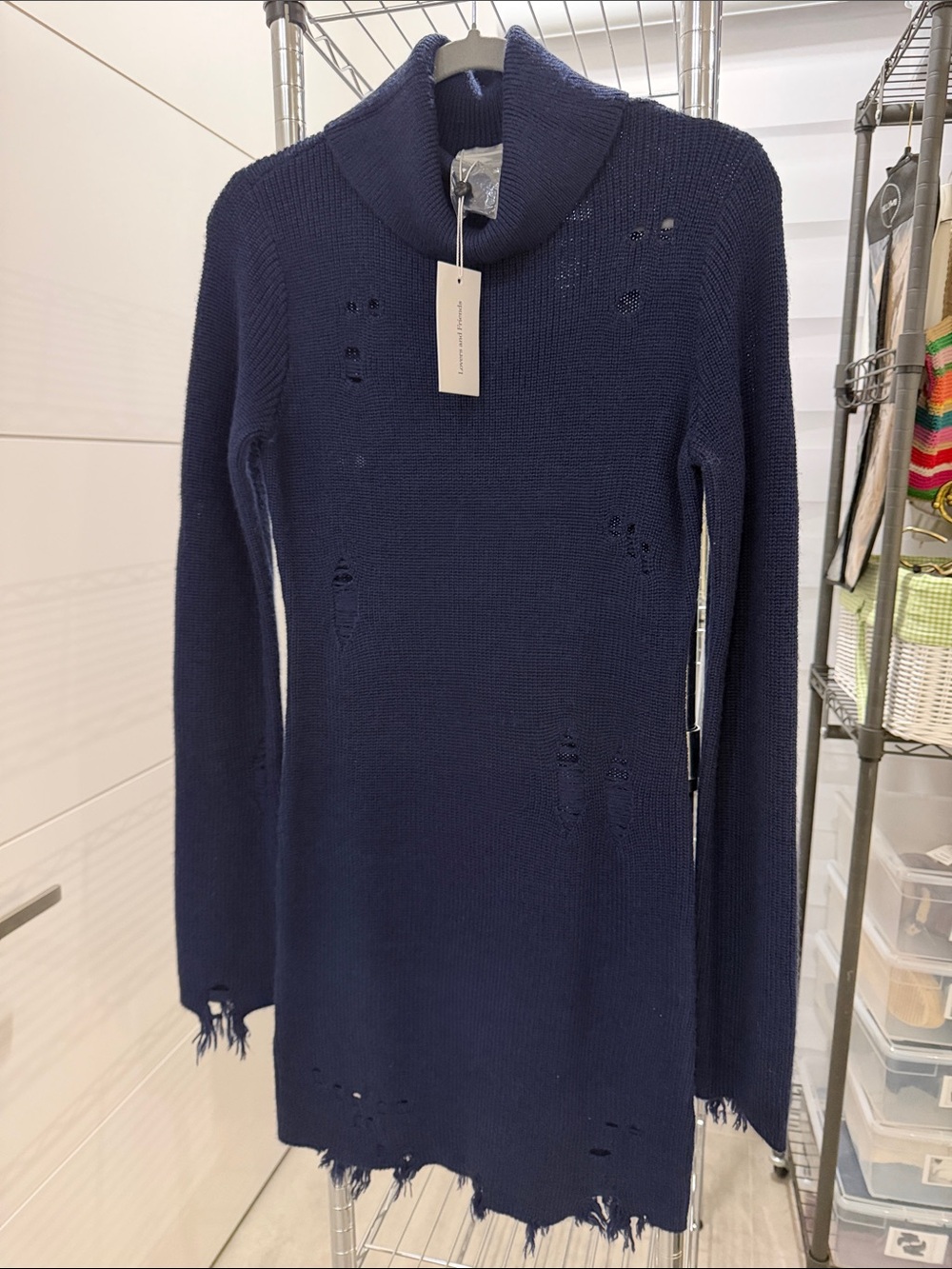 NWT Lovers and Friends Long-Sleeve Turtleneck Sweater Dress